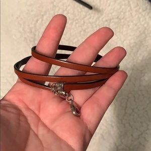 Leather wrap bracelet
